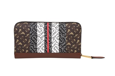 Lot 287 - Burberry Brown Bridle Monogram Long Zip Wallet