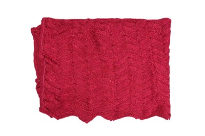 Lot 19 - Missoni Magenta Chevron Knit Scarf