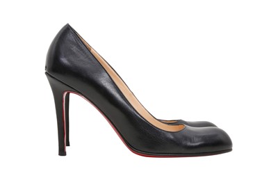 Lot 207 - Christian Louboutin Black Miss Allen Heeled Pump - Size 37.5