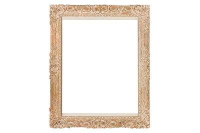 Lot 166 - A LOUIS XIV STYLE CARVED AND GILDED FRAME With...