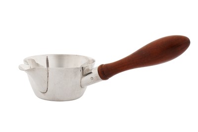 Lot 222 - An Elizabeth II handmade sterling silver saucepan, London 1982 by Freda Frances Kalina (1929-1991)