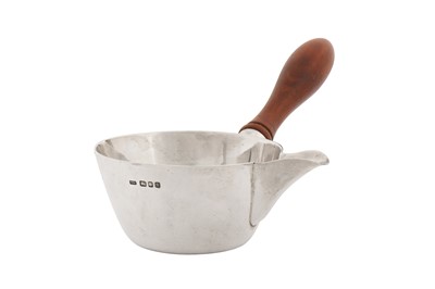 Lot 222 - An Elizabeth II handmade sterling silver saucepan, London 1982 by Freda Frances Kalina (1929-1991)