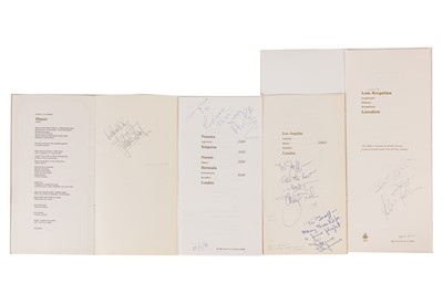 Lot 127 - Autograph Collection.-Signed Menus