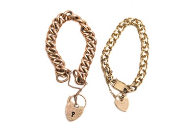 Lot 68 - TWO FANCY-LINK BRACELETS