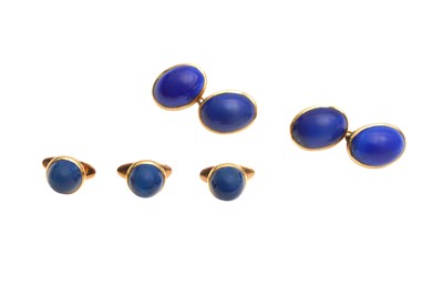 Lot 37 - A COLLECTION OF GENTLEMEN'S CUFFLINKS AND STUDS