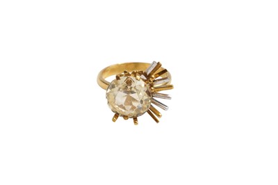 Lot 42 - A YELLOW SAPPHIRE RING BY FREDA FRANCIS KALINA, CIRCA 1982