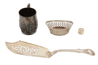 Lot 135 - A Victorian sterling silver fish slice, London 1839 by Hayne and Cater