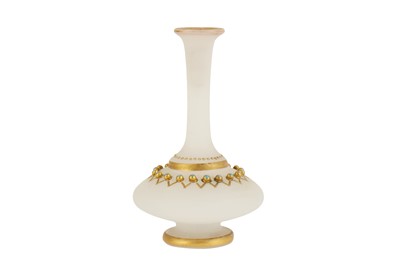 Lot 9 - A FROSTED GLASS DECANTER
