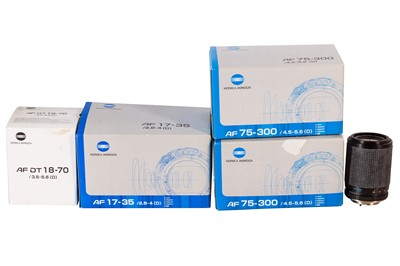 Lot 63 - A Selection of Boxed Konica Minolta Lenses