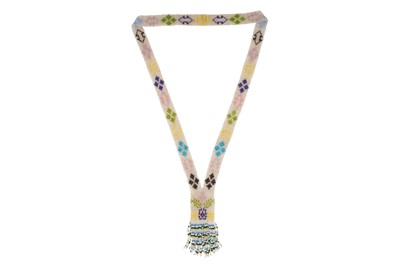 Lot 19 - AN ART DECO BEAD NECKLACE