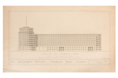 Lot 199 - Archive of architect Ivor Herne, works in India, architectural illustrations, plans, stage designs and sketches etc