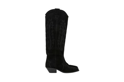 Lot 125 - Isabel Marant Black Denzy Cowboy Boot - Size 38