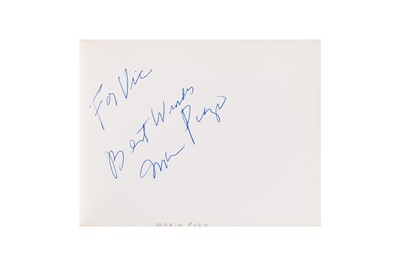 Lot 12 - From a Gentleman's Collection. Autograph Album Incl. Genesis