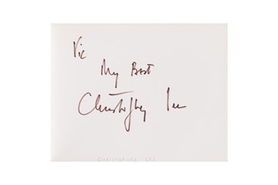 Lot 5 - From a Gentleman's Collection. Autograph Album Incl. Christopher Lee