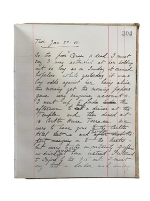 Lot 13 - Astor. Hunting Diary, Mss. 1900-01
