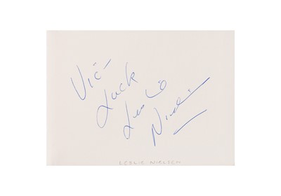 Lot 36 - From a Gentleman's Collection.  Autograph Albums Incl. Leslie Nielsen