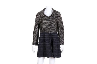 Lot 291 - Missoni Brown Boucle Knit Coat - Size 44