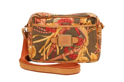 Lot 352 - Loewe Khaki Print Anagram Crossbody Bag