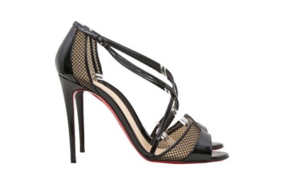 Lot 126 - Christian Louboutin Black Slikova Heeled Sandal - Size 37.5