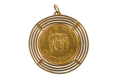 Lot 56 - A COIN PENDANT