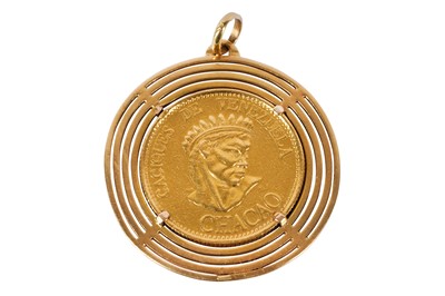 Lot 55 - A COIN PENDANT