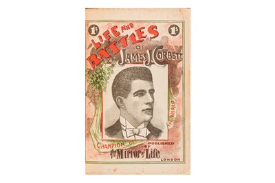 Lot 38 - Boxing. Life and Battles of James J. Corbett. The Champion Pugilist of the World. 1892