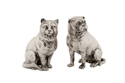 Lot 42 - A pair of Victorian sterling silver novelty pepper pots, London 1874 by Edward Stockwell