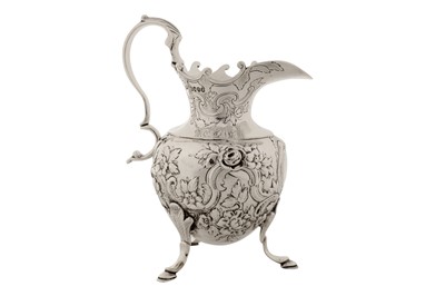 Lot 512 - A heavy William IV sterling silver milk or cream jug, London 1833 by John Wakefield