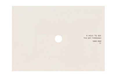 Lot 89 - YOKO ONO (JAPANESE, b.1933)
