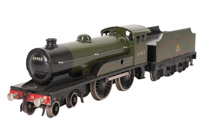 Lot 172 - A CLOCKWORK BASSETT-LOWKE O GAUGE 4-4-0 LOCOMOTIVE AND TENDER