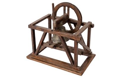 Lot 84 - A MID 19TH CENTURY WORKING ARCHITECTURAL MODEL OF A CHURCH BELL