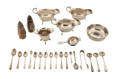 Lot 164 - A mixed group of sterling silver