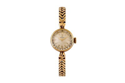 Lot 485 - OMEGA SAPHETTE COCKTAIL WATCH - 9K GOLD