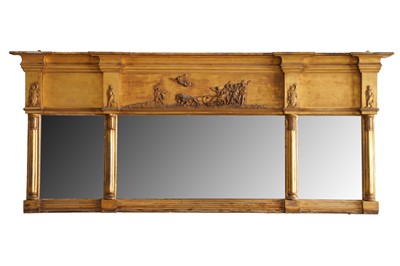 Lot 269 - A GILTWOOD OVERMENTEL MIRROR