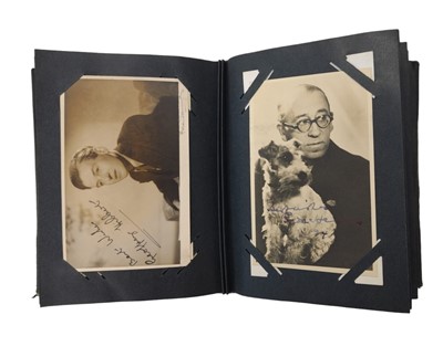 Lot 128 - Photograph Album.- Vintage Actors & Entertainers