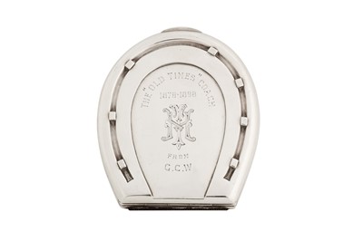 Lot 15 - A Victorian sterling silver novelty snuff box, London 1898 by Sampson Mordan and Co