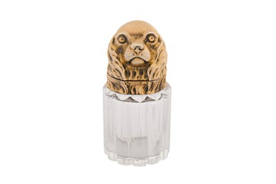 Lot 31 - A Victorian sterling silver gilt mounted scent bottle, London 1894 by Thomas Stapleton (reg.7th Aug 1878)
