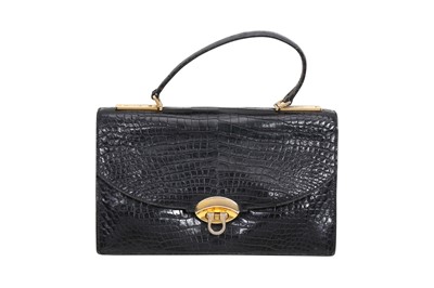 Lot 392 - λ Hermes Black Crocodile Envelope Bag