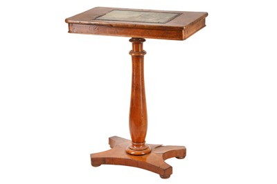 Lot 419 - A REGENCY BURR YEW OCCASIONAL TABLE