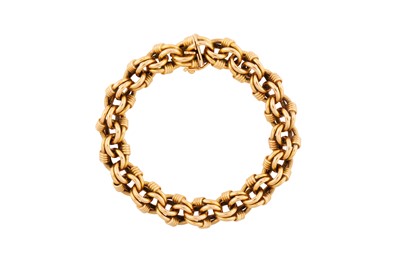 Lot 167 - A FANCY-LINK BRACELET