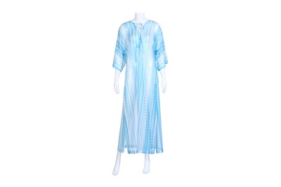 Lot 169 - Missoni Blue Chevron Knit Resort Kaftan - Size 42