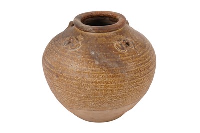 Lot 131 - A CHINESE 'MARTABAN' GLAZED JAR
