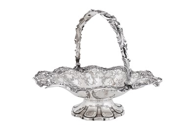 Lot 503 - A Victorian sterling silver fruit basket, London 1854 by messrs Barnard