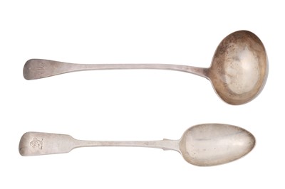 Lot 142 - A George III sterling silver basting spoon, London 1817 by William Eley and William Fearn