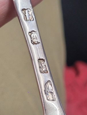 Lot 120 - A George II sterling silver marrow scoop, London 1741 by Charles Belasyse (reg. 21st July 1740, Grimwade 267)