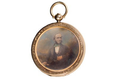 Lot 12 - A Hand-Coloured Daguerreotype Locket c.1850