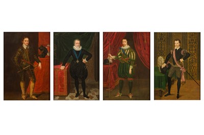 Lot 168 - BRITISH SCHOOL (MID - LATE 19TH CENTURY) AFTER SIR ANTHONY VAN DYKE; PAULUS VAN SOMER; FRANS PORBUS; NICHOLAS HILLIARD