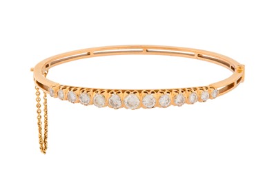 Lot 7 - A DIAMOND BANGLE
