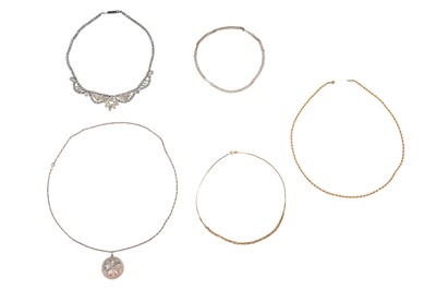Lot 46 - FIVE NECKLACES