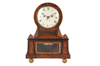 Lot 379 - AN EARLY 19TH CENTURY EGYPTIAN REVIVAL BRACKET CLOCK